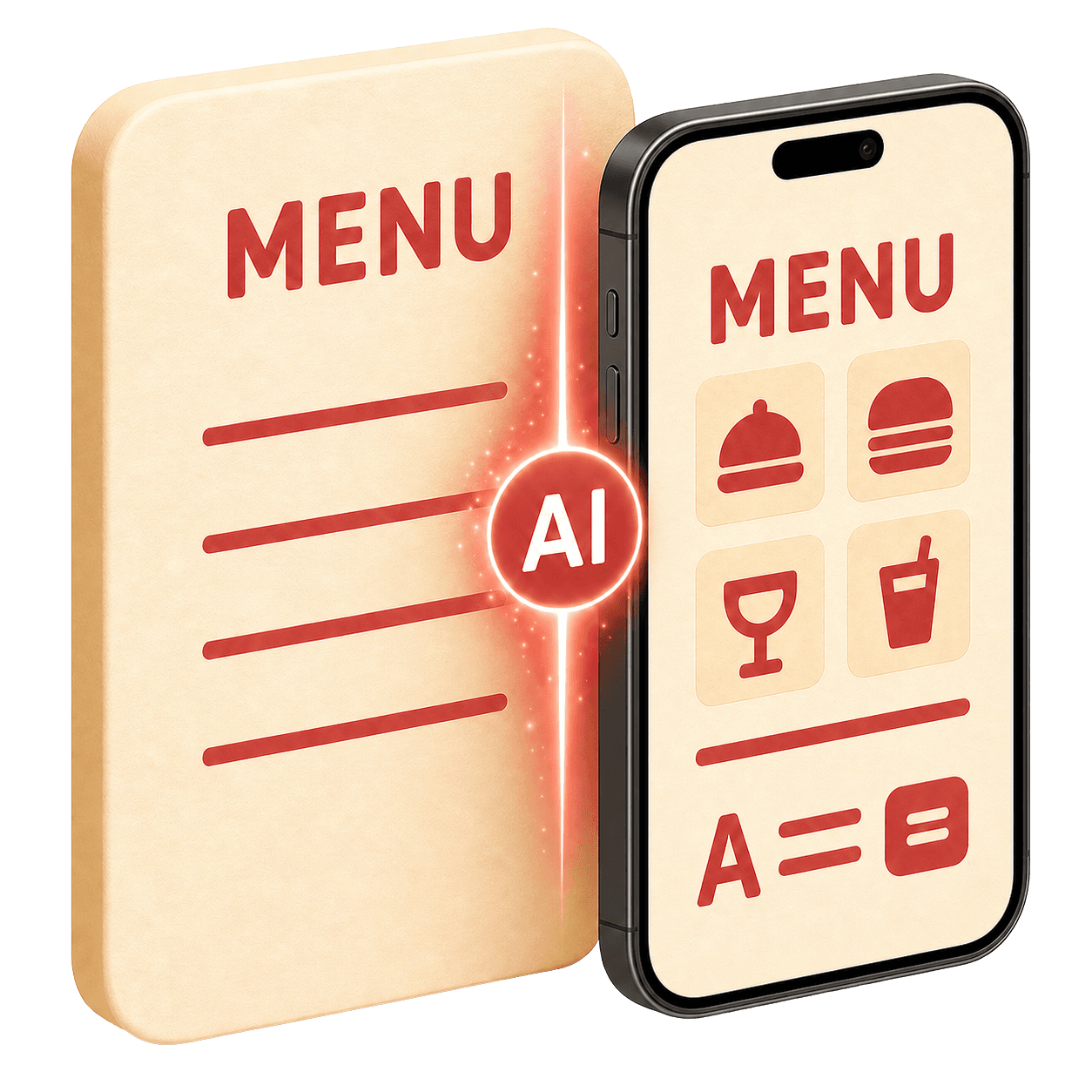 AI menu import turning a paper menu into a digital menu