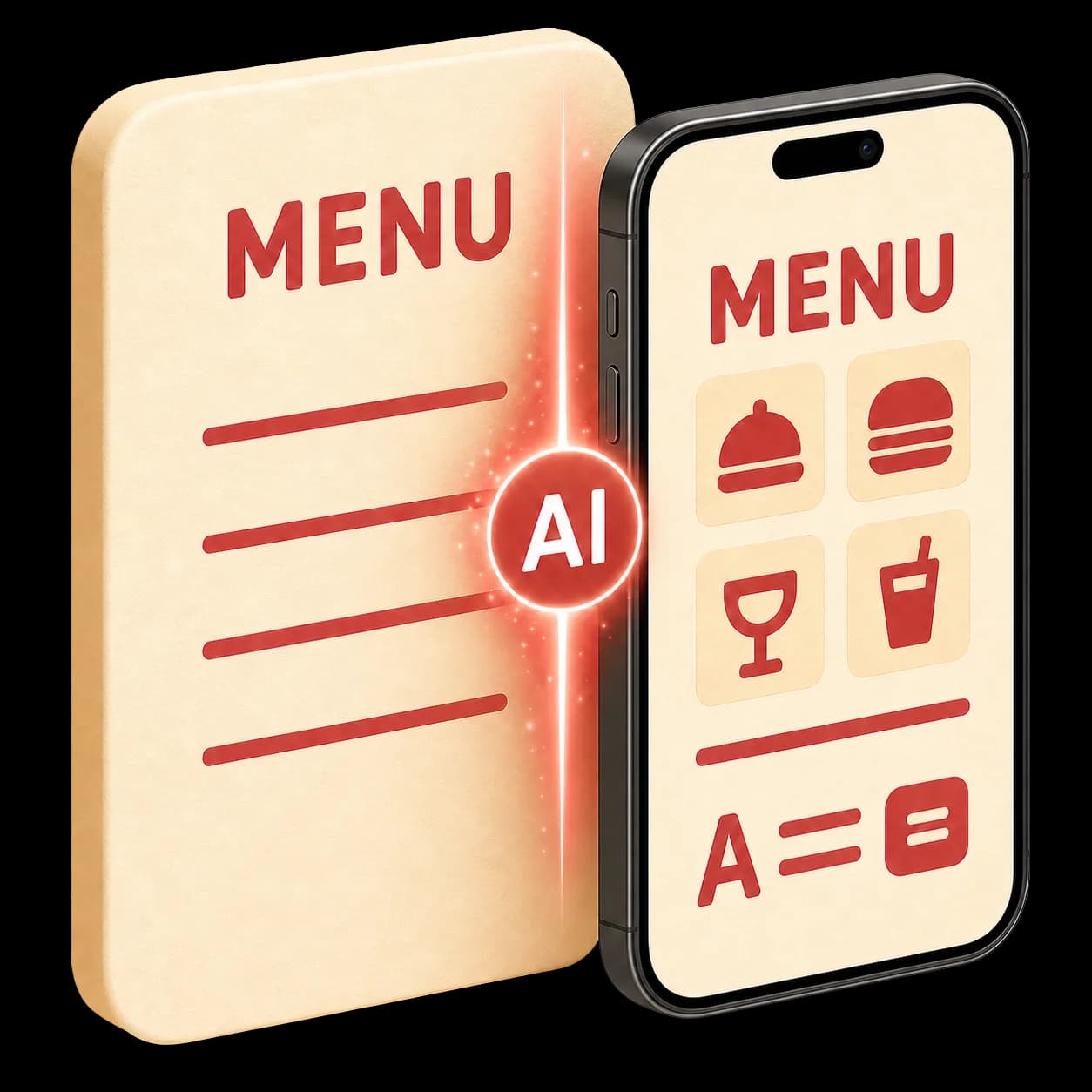 AI menu import turning a paper menu into a digital menu